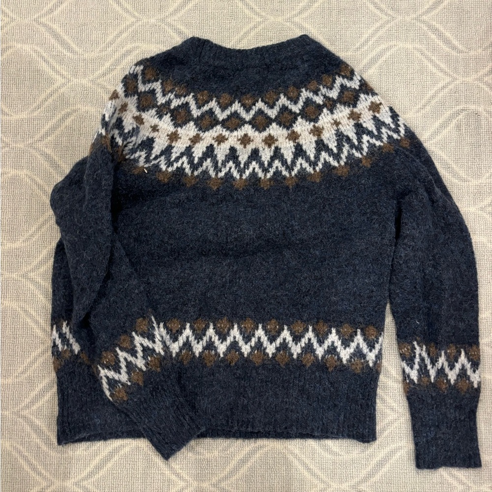 Aqua Patterned Sweater - image 3